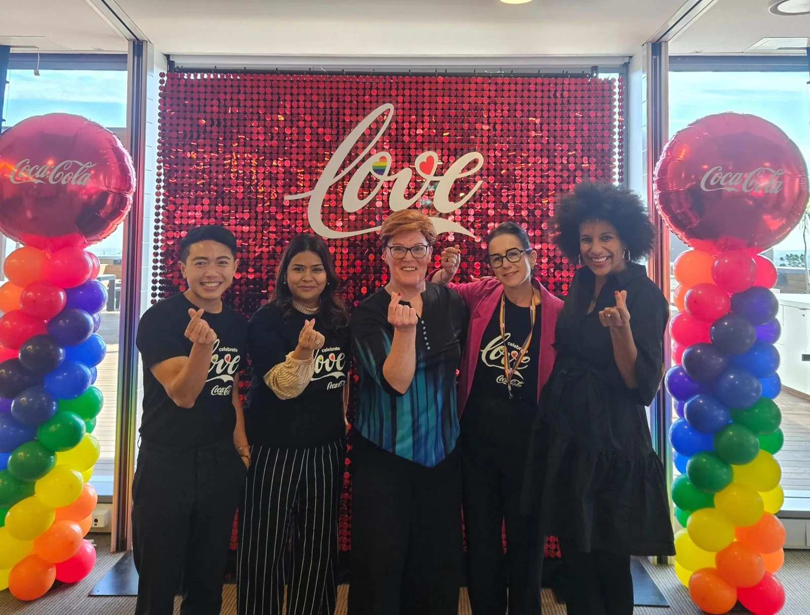 JoAnna Ferrari at a community pride event