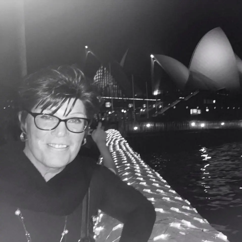 JoAnna Ferrari by Sydney Harbour at night